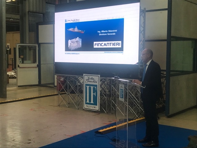 Isotta Fraschini Motori (Fincantieri): presentazione nuovo gruppo elettrogeno 16V170C2ME, Bari 11 giugno 2019