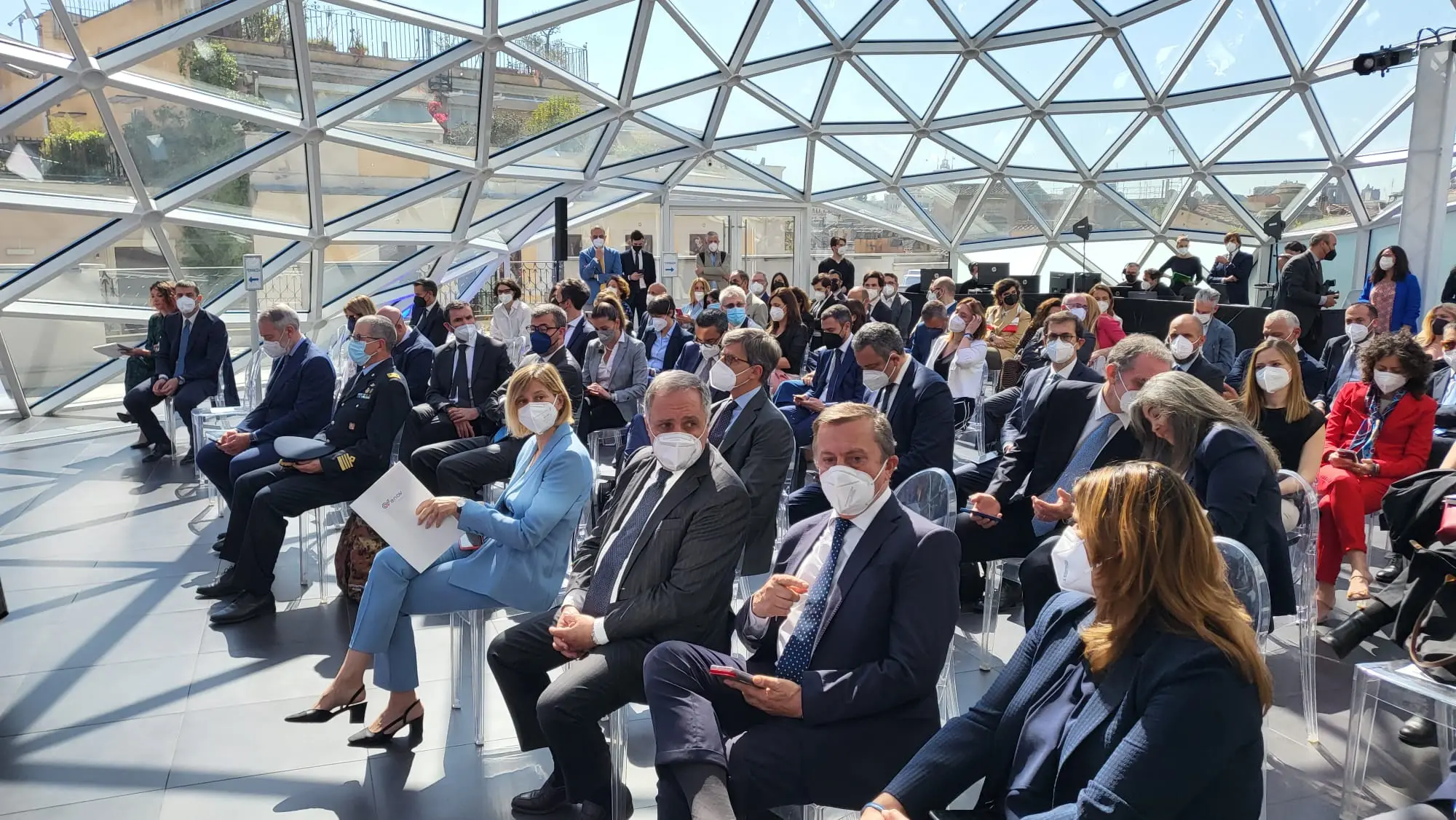 Il "4th Sustainability day" di Enav presso La Lanterna di Fuksas, Roma, il 17 maggio 2022