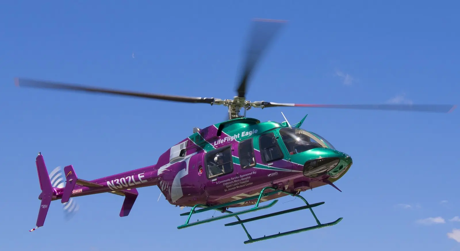 Elicottero di soccorso medico dell'operatore statunitense Life Flight Eagle