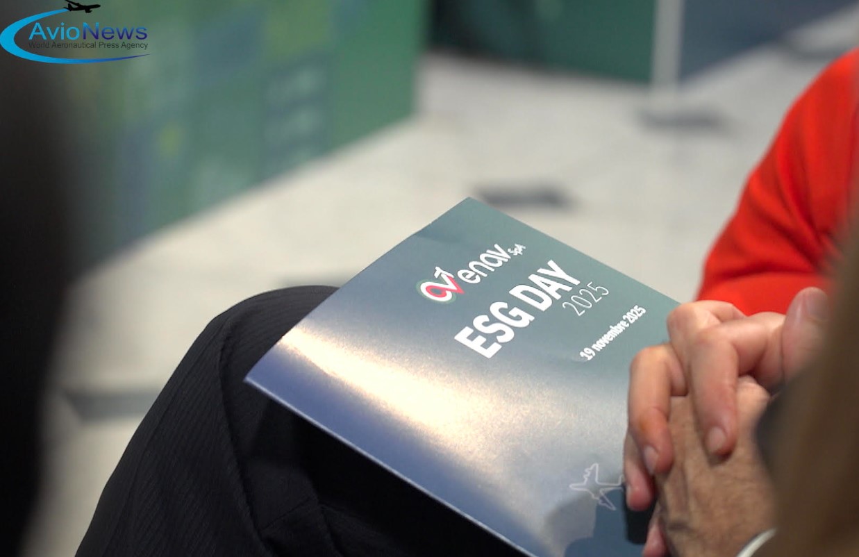 Esg Day Enav 2025: il logo dell'evento svoltosi il 19 novembre 2025 a Palazzo Grazioli, sede dell'Associazione stampa estera