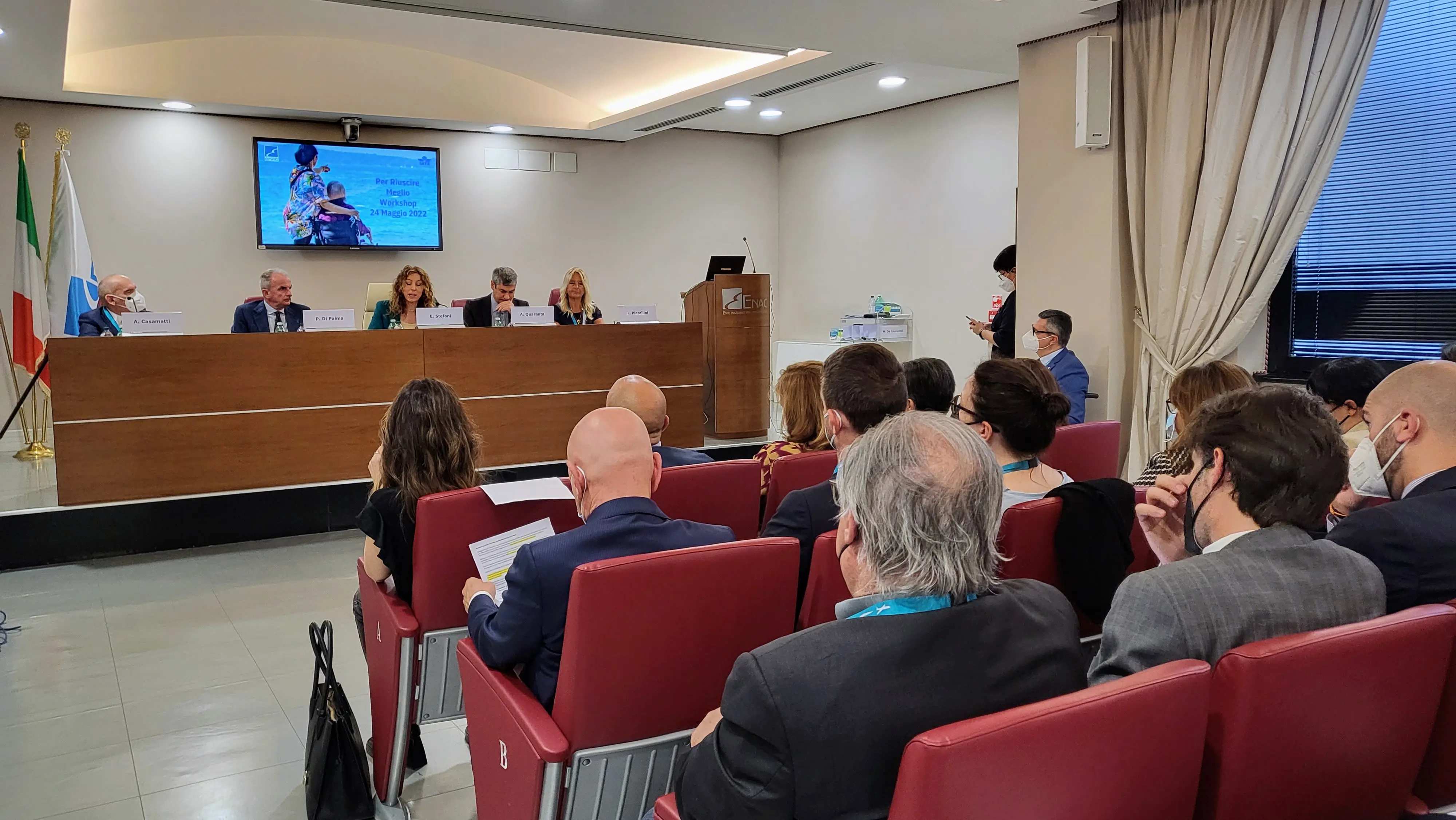 Enac-Iata: incontro “Prm workshop – Per riuscire meglio” sull'assistenza passeggeri con mobilità ridotta e con disabilità, svoltosi presso la sede Enac a Roma dalle ore 10 alle ore 16:30 del 24 maggio 2022