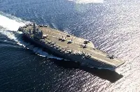 An american aircraft carrier
