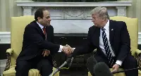 The US President Donald Trump and the Egypt Presdient Abdel Fattah al-Sisi