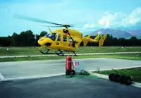 Rescue service by helicopter
