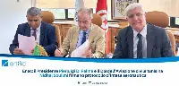 Tunisi, 20 maggio 2025. Enac: il presidente Pierluigi Di Palma ed il dg dell’aviazione civile tunisina Nidhal Souilmi firmano protocollo d’intesa aeronautica