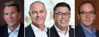 Il gruppo dirigenziale globale di dnata (Gruppo Emirates). Da sinistra a destra: Steve Allen, Stewart Angus, Robin Padgett e John Bevan