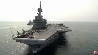The aircraft carrier Charles de Gaulle of Marine Nationale
