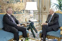 Palazzo del Quirinale, 05/09/2025 (II mandato) Il presidente della Repubblica Sergio Mattarella incontra Yaroslav Melnyk ambasciatore d'Ucraina in Italia