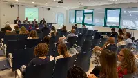 Bari, 31 luglio 2025, conferenza finale del progetto "On Cloud Nine+" svoltasi presso l'aeroporto "Karol Wojtyla": il secondo da sinistra Antonio Maria Vasile, presidente AdP