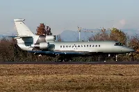 Un aereo Dassault Falcon 7X