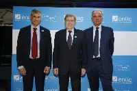 Evento a Roma per i 25 anni di Enac. Alessio Quaranta (direttore generale Ente), Enrico Giovannini (ministro Infrastrutture e mobilità sostenibili, Mims) e Pierluigi Di Palma (presidente) alla cerimonia svoltasi il 26 luglio 2022