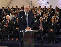 Roma-Ciampino, 15 maggio 2025. Il ministro della Difesa Guido Crosetto