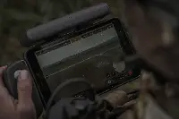 Ricognizione aerea con drone durante l'esercitazione "Mangusta 2025" dell'Esercito italiano con impiego di oltre 1800 militari tra le provincie di Pisa, Livorno, Siena, Pistoia e Grosseto