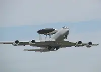 Boeing E-3D of RAF during take-off