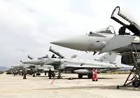Eurofighter all'aeroporto di Grosseto