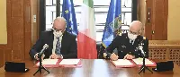 Nicola Zaccheo, presidente Enac ed il capo SMA, generale SA Alberto Rosso suggellano il 22 ottobre 2020 sottoscrizione atto intesa avvenuta in forma digitale disgiunta il 21 ottobre 2020
