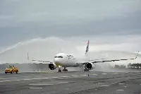 Battesimo del volo Roma-San Paolo di Latam