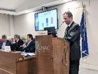 Ing. Andrea Costantini in occasione dell'incontro con gli operatori del settore per la presentazione del bilancio della stagione estiva 2018, avvenuta il 9 ottobre 2018