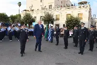 5 settembre  2023, Galatina (Lecce). Cerimonia consegna brevetti ed aquila di pilota a 49 giovani alla presenza del ministro della Difesa, Guido Crosetto e del capo di Stato Maggiore dell’Aeronautica, generale di Squadra Aerea Luca Goretti