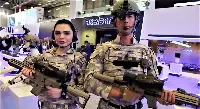 Spazio espositivo dell'azienda turca Aselsan, a "Idef 2019"