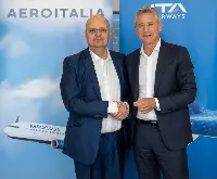Roma, 4 giugno 2026. Aeroitalia ed ITA Airways: sottoscritto accordo per sviluppare collaborazioni commerciali, siglato rispettivamente da Gaetano Intrieri (ad) e da Joerg Eberhart (ceo e dg)