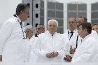 Roma, 07/10/2025 (II mandato) Il presidente della Repubblica Sergio Mattarella visita i laboratori della Space Smart Factory di Thales Alenia Space Italia