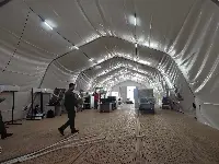 Aeroporto Catania: quasi completo il nuovo Terminal provvisorio che Sac ha approntato insieme all’Aeronautica militare tra il Terminal C e il B