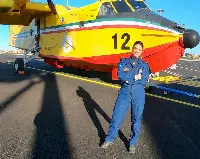 Giulia Grigoletti pilota aerei Canadair