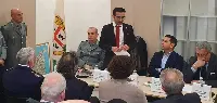 Assessore regionale della Difesa dell’ambiente, Gianni Lampis all’inaugurazione della nuova stazione forestale, avvenuta il 3 febbraio 2020 a La Maddalena