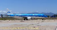 Aereo Klm arrivato allo scalo di Cagliari-Elmas