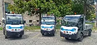 Tre furgoni Goupil G4, veicoli a zero emissioni di dimensioni compatte, consegnati all'Aeronautica militare italiana