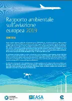 Easa. Copertina rapporto ambientale sull’aviazione europea 2019