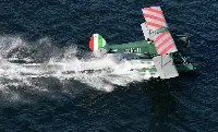 90 anni dell'aereo "Caproncino", il Ca.100 idro I-ABOU (prodotto in serie nel 1935), l'unico ed il più antico idrovolante, concepito dall'azienda aeronautica italiana, fondata da Gianni Caproni e prodotto dalla Macchi (n. ind. 3992), ancora in grado di volare