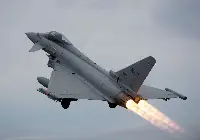 Aereo caccia Eurofighter dell'Aeronautica militare italiana