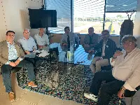 Incontro Salvatore Ombra, presidente Airgest, società di gestione aeroporto di Trapani-Birgi, con segretari provinciali confederali delle organizzazioni sindacali (Cgil Trapani, Cisl Palermo-Trapani, Uilt Trapani ed Ugl)