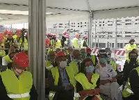 Il ministro Infrastrutture e trasporti Paola De Micheli a Genova il 21 luglio 2020 per cantiere nodo ferroviario in Liguria