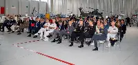 Brindisi, 2 ottobre 2025. Inaugurazione della nuova base di manutenzione per elicotteri di Leonardo, la prima infrastruttura di questo tipo dedicata al Sud d’Italia