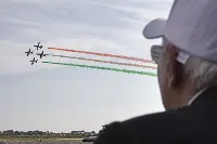 Pratica di Mare, 18/06/2023 (II mandato) Il presidente della Repubblica Sergio Mattarella all’aeroporto militare di Pratica di Mare, in occasione della "Manifestazione aerea" per le celebrazioni dei cento anni dell’AMI