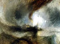 Una tempesta dipinta dal pittore Joseph Mallord William Turner (Londra, 23 aprile 1775 – Chelsea, 19 dicembre 1851)