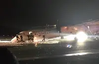 DHC-8-402Q Dash 8 di LOT Polish Airlines (marche SP-EQG) atterrato in emergenza il 10 gennaio 2018