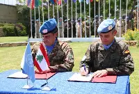Naqoura, Libano, 24 giugno 2025. Il generale di Divisione Diodato Abagnara ha assunto l’incarico di Unifil (United Nations Interim Force in Lebanon) Head of Mission e Force Commander, subentrando al tenente generale spagnolo Aroldo Lázaro Sáenz