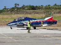 Aereo MB-339 del 61esimo di Galatina in mostra statica a Pantelleria
