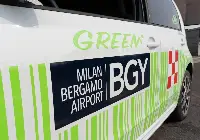 Mezzo elettrico all'aeroporto di Bergamo-Orio al Serio