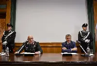 Roma, 11 ottobre 2023. Comandante generale, generale di Corpo d’Armata dei Carabinieri Teo Luzi, ed il viceministro Infrastrutture e trasporti Edoardo Rixi hanno siglato un protocollo di intesa presso il Comando generale dell’Arma