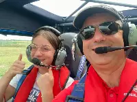 Massimiliano Monticone e la figlia Simona, deceduti in un incidente aereo nel vercellese (30 agosto 2025)