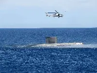 Catania, 26 febbraio 2024. Elicottero in volo durante la Nato “Dynamic Manta”, una delle più importanti e complesse esercitazioni antisommergibile che continua fino all'8 marzo, al largo delle coste orientali e meridionali della Sicilia