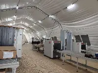 Aeroporto Catania: quasi completo il nuovo Terminal provvisorio che Sac ha approntato insieme all’Aeronautica militare tra il Terminal C e il B