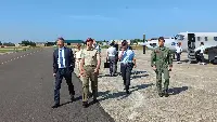 7 luglio 2023. Visita al polo regionale trivalente F-35–Faco/Mro&U di Cameri (Novara) delegazione direzione nazionale armamenti svizzera, guidata dal segretario generale difesa e protezione civile, Toni Eder accolto dal generale CA Luciano Portolano, segretario generale Difesa e direttore nazionale degli armamenti