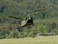 Elicottero CH-47C in fase di decollo (foto di Sergio Morari)