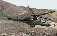 Mil Mi-24 Hind F with twin-linked fixed autocannon